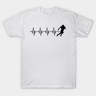 Football Heartbeat T-Shirt
